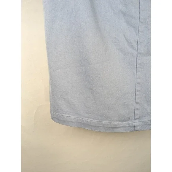 Vintage Allen USA Y2K Preppy Midi Skirt Sz 6 Pastel Blue Clean Girl Euro Scandi - Picture 9 of 10